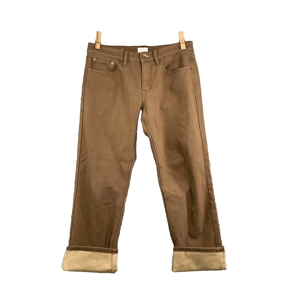 Weatherproof Vintage Pants Mens 33x25* Fleece Lined Canvas Workwear Outdoor